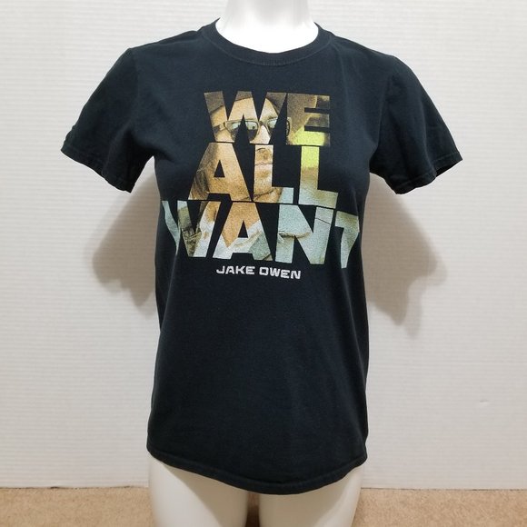 Jake Owen shirt Small Days Of Gold 2015 Tour We All Want concert band merch - Picture 1 of 8
